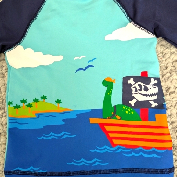 NWOT Cat&Jack Baby (12 Months) Long Sleeve Rashguard Swim Beach Sun Top/Shirt - Picture 2 of 8
